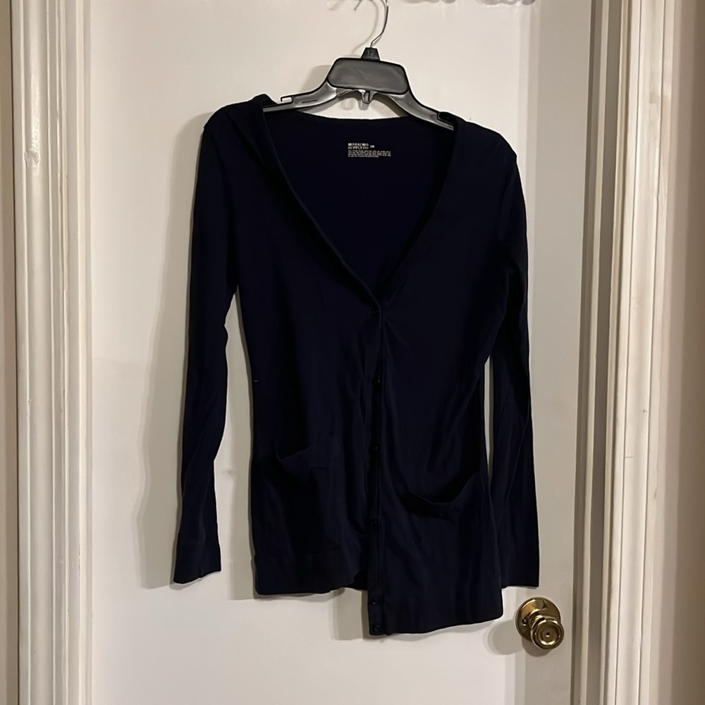 Mossimo Supply Co. Blue Cardigan Sweater